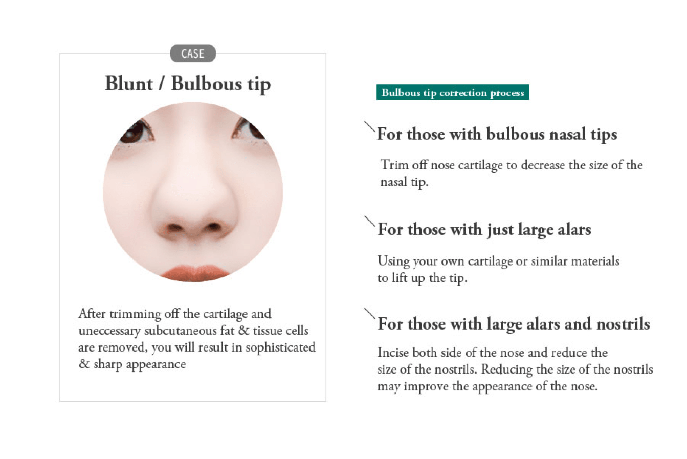 Blunt or Bulbous Tip Correction